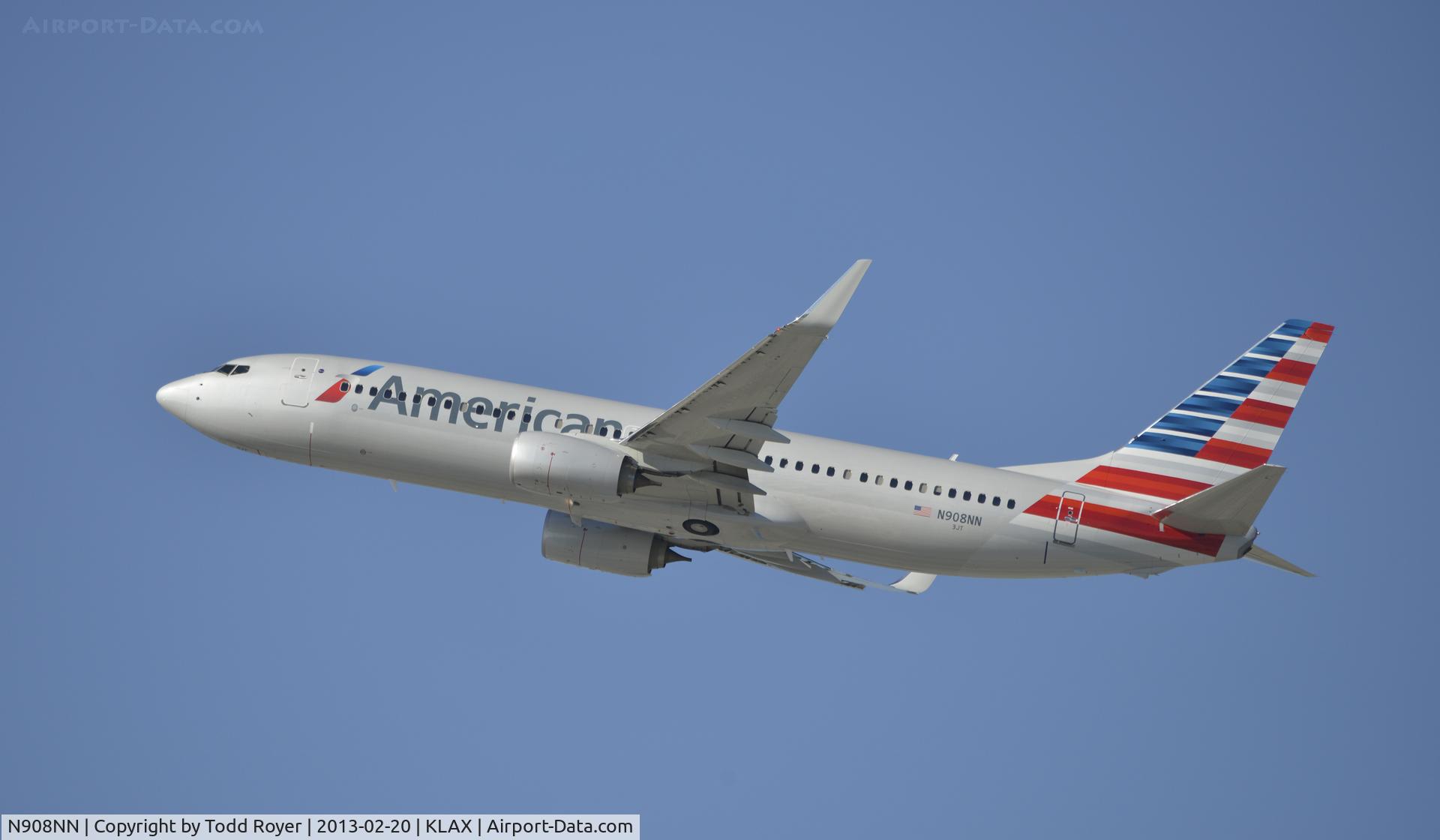 N908NN, 2012 Boeing 737-823 C/N 31157, Departing LAX