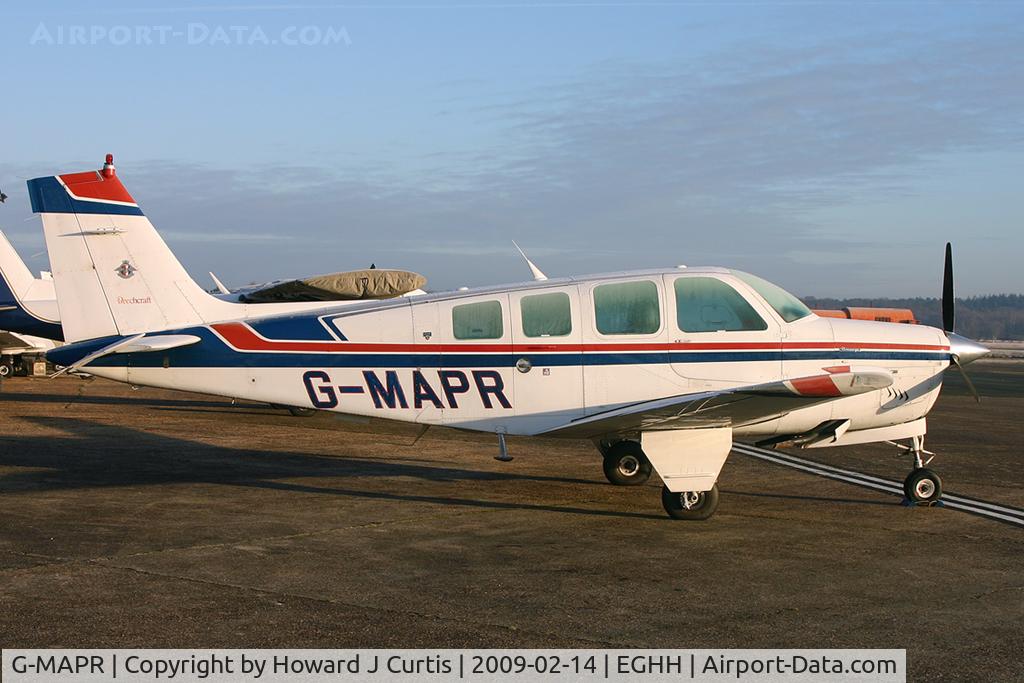 G-MAPR, 1992 Beech A36 Bonanza 36 C/N E2713, Privately owned.