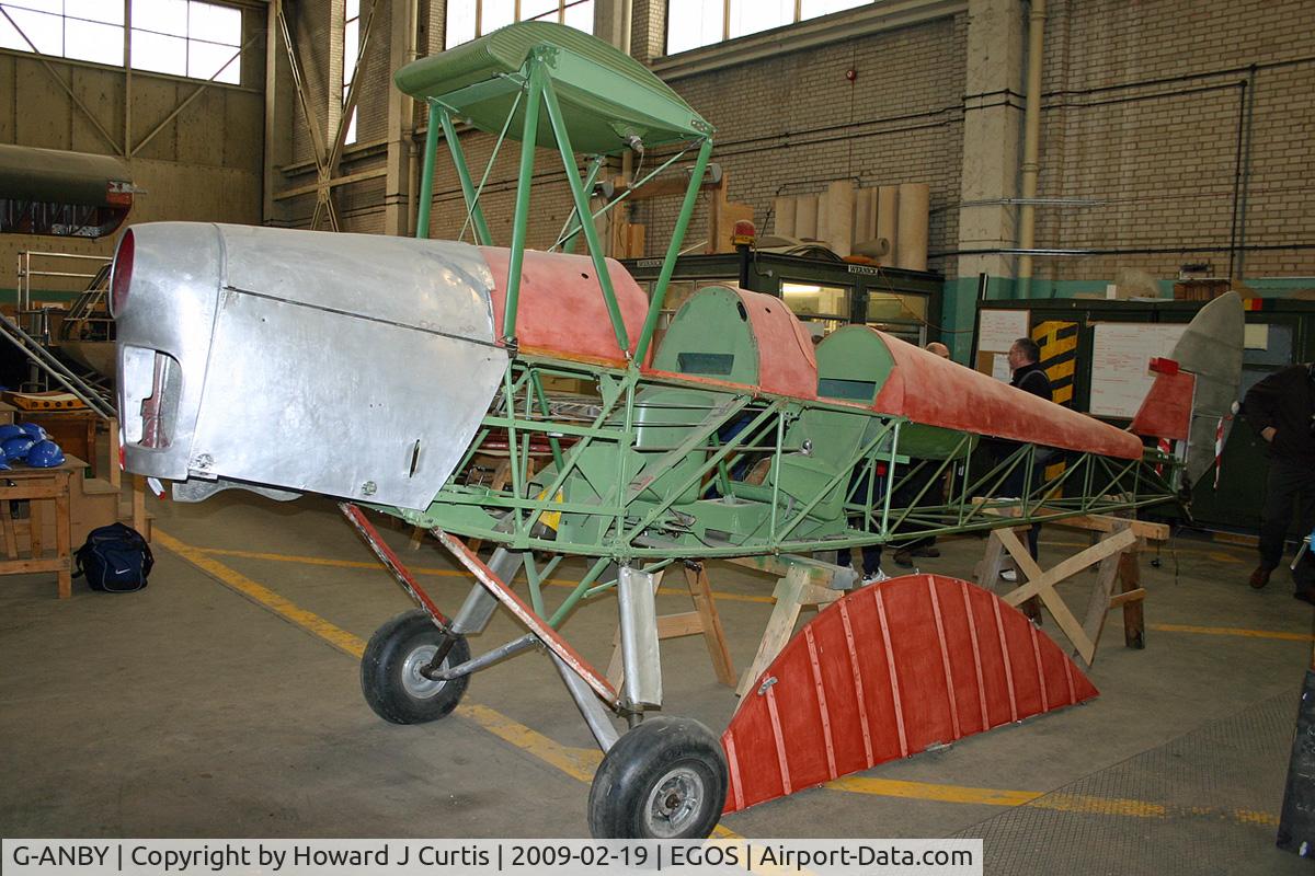 G-ANBY, De Havilland DH-82A Tiger Moth II C/N 86042, Under restoration here by the Assault Glider Trust.