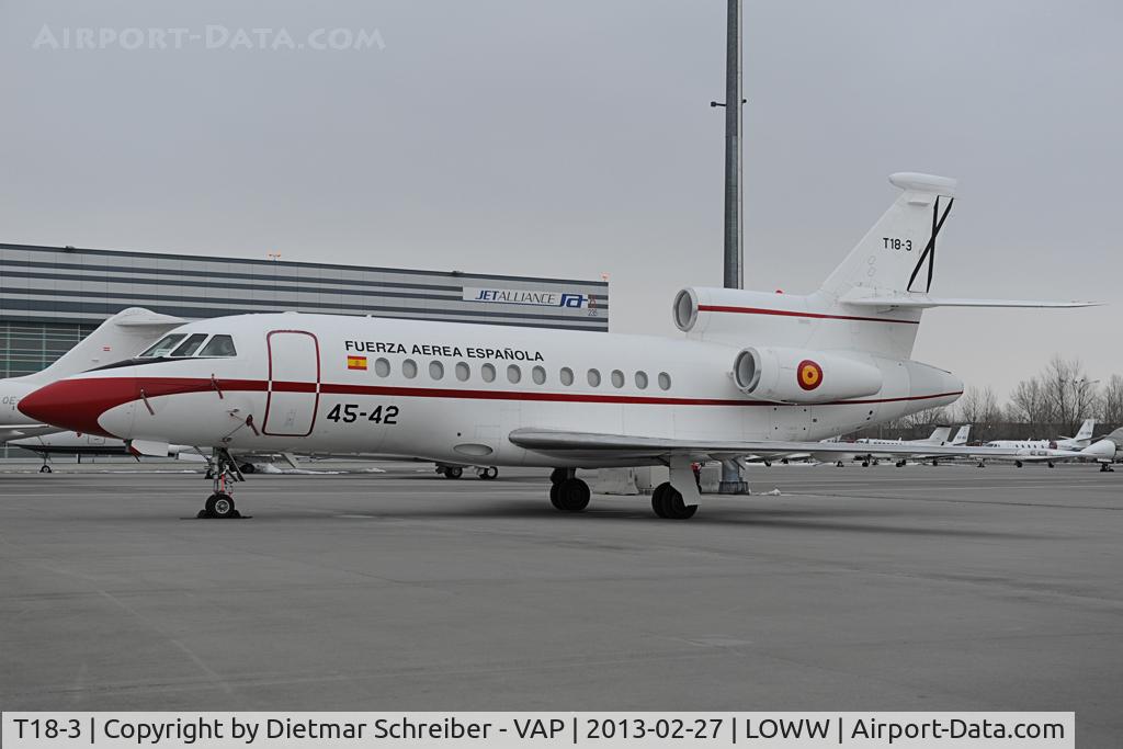 T18-3, 1989 Dassault Falcon 900B C/N 077, Spain - Air Force Falcon 900