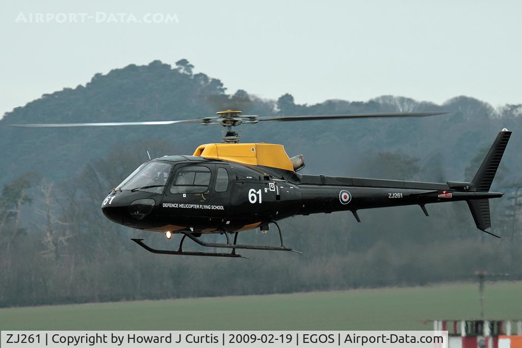 ZJ261, 1997 Eurocopter AS-350BB Squirrel HT1 Ecureuil C/N 2986, Operated by the Defence Helicopter Flying School and based here.