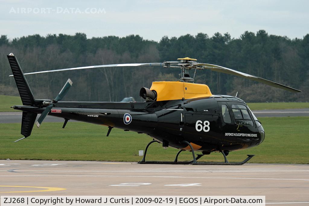 ZJ268, 1997 Eurocopter AS-350BB Squirrel HT1 Ecureuil C/N 2997, Operated by the Defence Helicopter Flying School and based here.