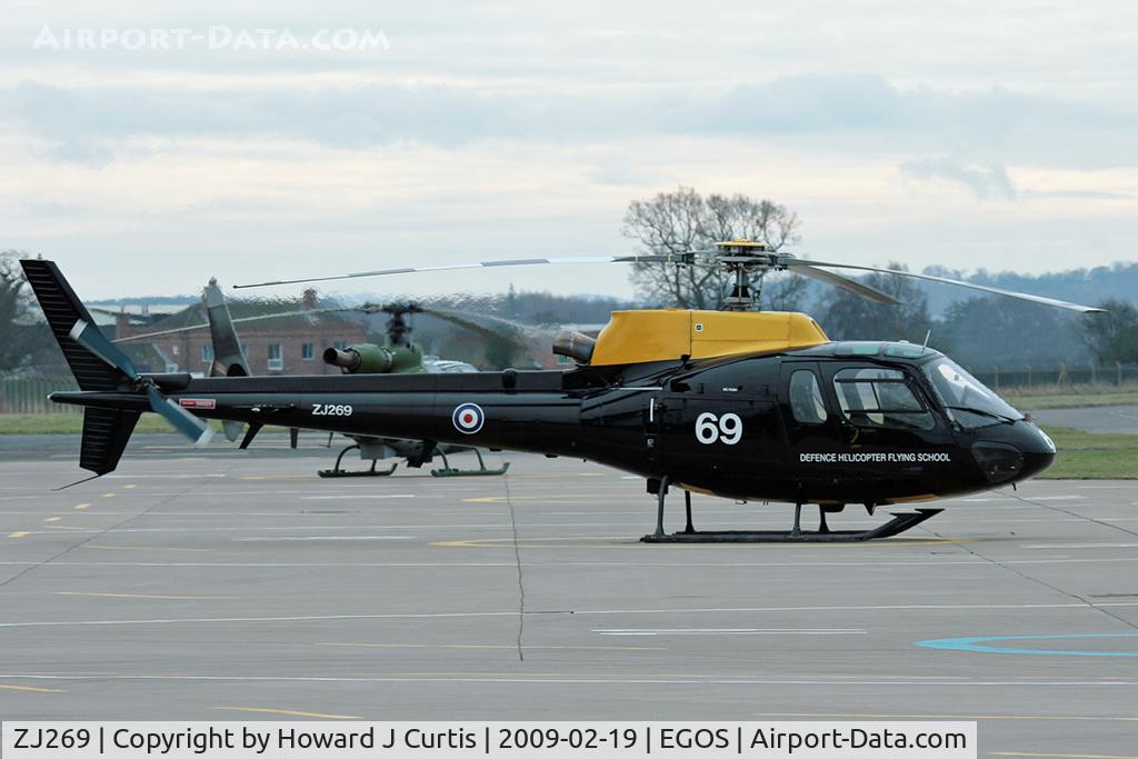ZJ269, 1997 Eurocopter AS-350BB Squirrel HT1 Ecureuil C/N 2999, Operated by the Defence Helicopter Flying School and based here.