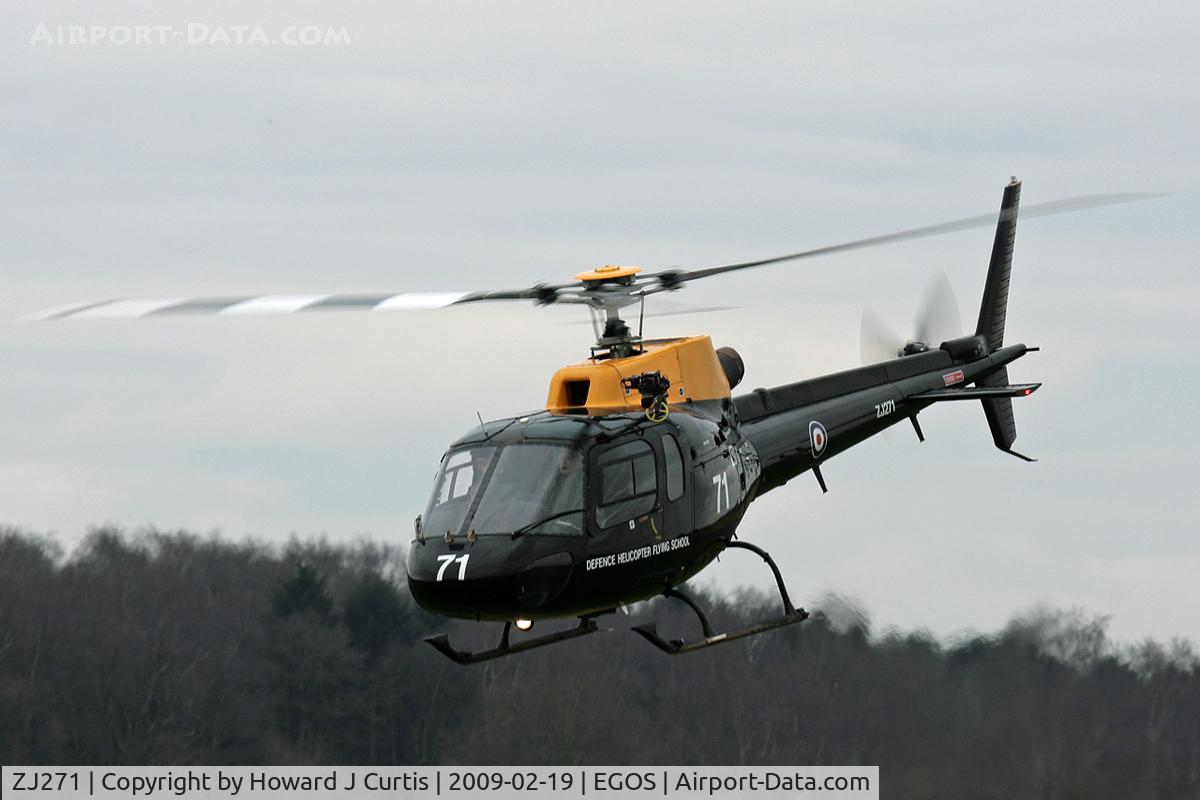 ZJ271, 1997 Eurocopter AS-350BB Squirrel HT1 Ecureuil C/N 3003, Operated by the Defence Helicopter Flying School and based here.
