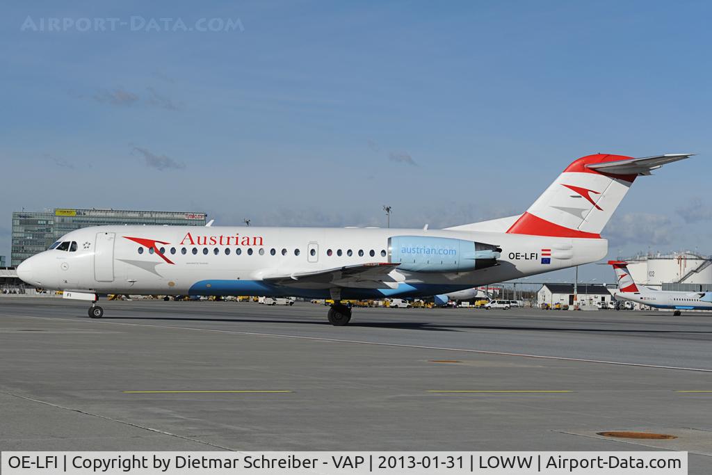 OE-LFI, 1995 Fokker 70 (F-28-0070) C/N 11529, Austrian Airlines Fokker 70