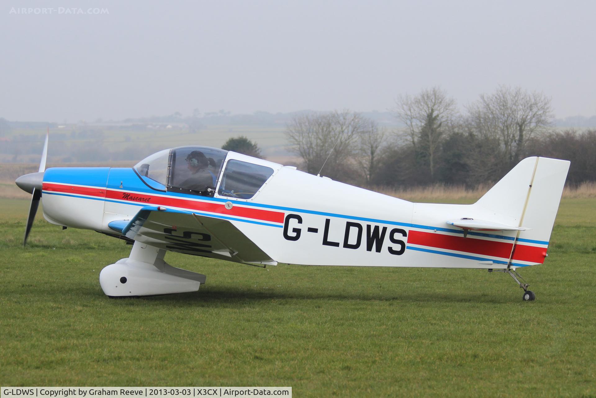 G-LDWS, 1964 SAN Jodel D-150 Mascaret C/N 48, About to depart.