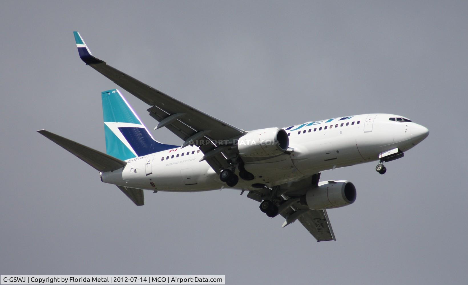 C-GSWJ, 2010 Boeing 737-7CT C/N 37423, West Jet 737-700
