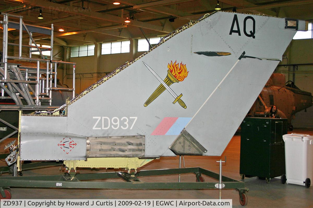 ZD937, 1985 Panavia Tornado F.2 C/N 074/312074, Just the tail of this machine survives now, 1 SoTT.