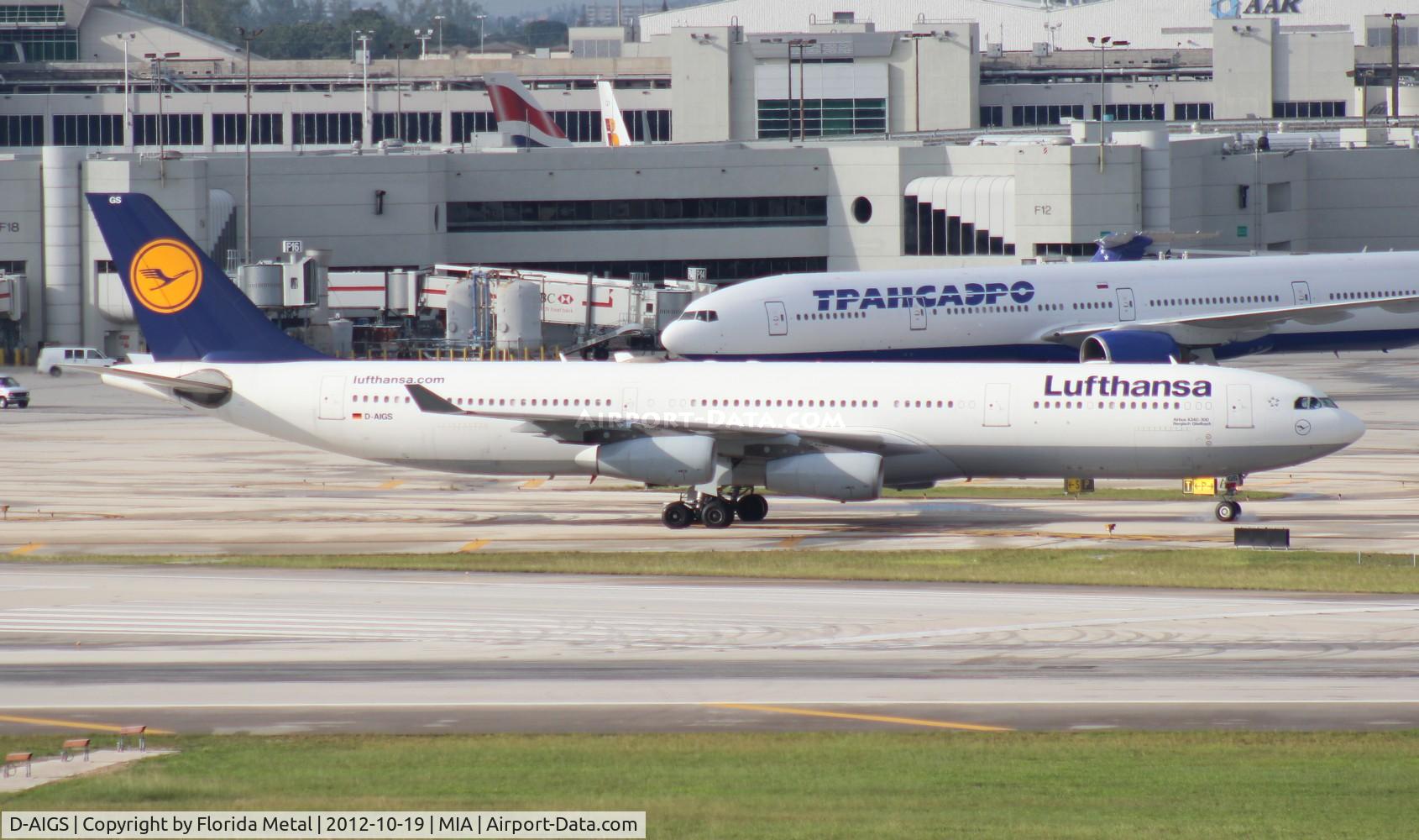 D-AIGS, 1999 Airbus A340-313 C/N 297, Lufthansa A340-300