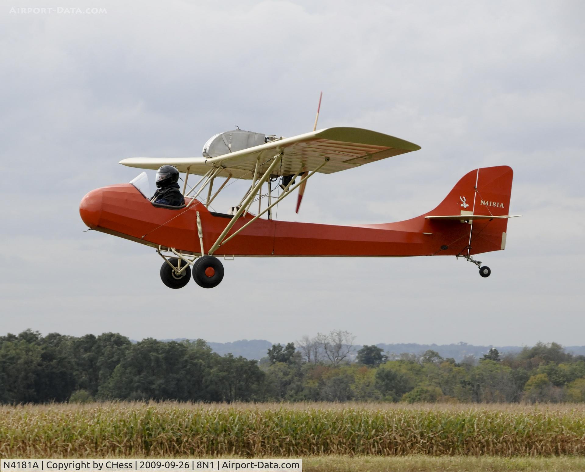 N4181A, 1966 Aerosport Woody Pusher C/N 1 (N4181A), Photographed at Golden Age Air Museum's Fall Fly-In of 2009