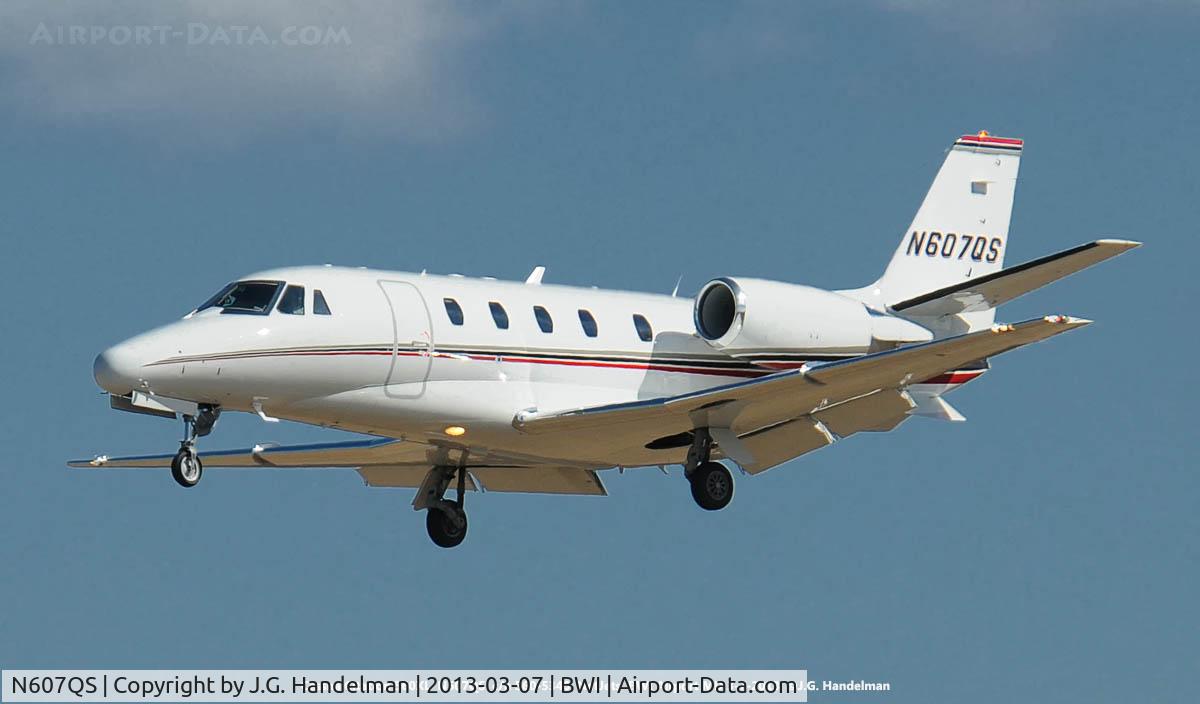 N607QS, 2003 Cessna 560XL C/N 560-5340, At BWI.