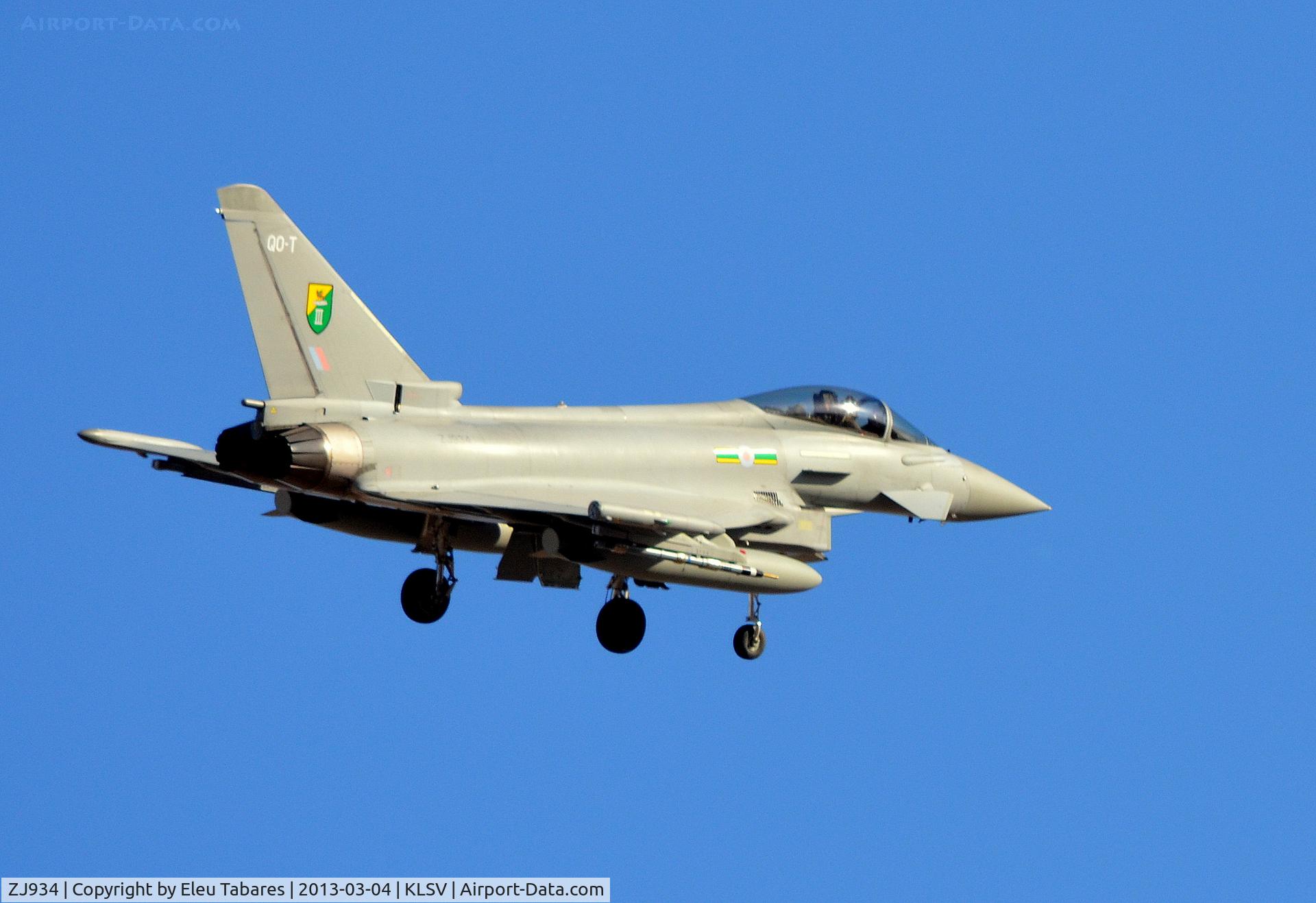 ZJ934, 2006 Eurofighter EF-2000 Typhoon FGR4 C/N 0111/BS025, Taken during Red Flag Exercise at Nellis Air Force Base, Nevada.