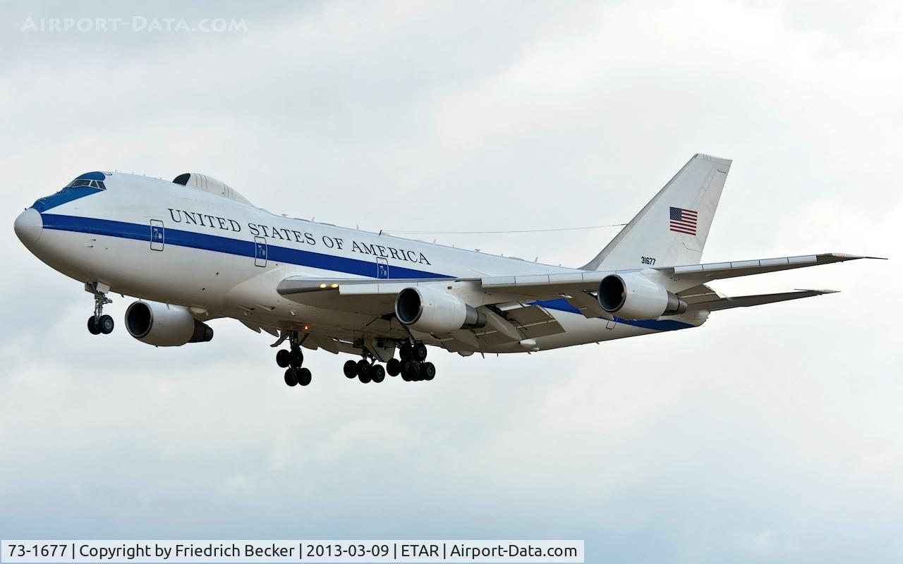 73-1677, 1973 Boeing E-4B C/N 20683, on final RW26