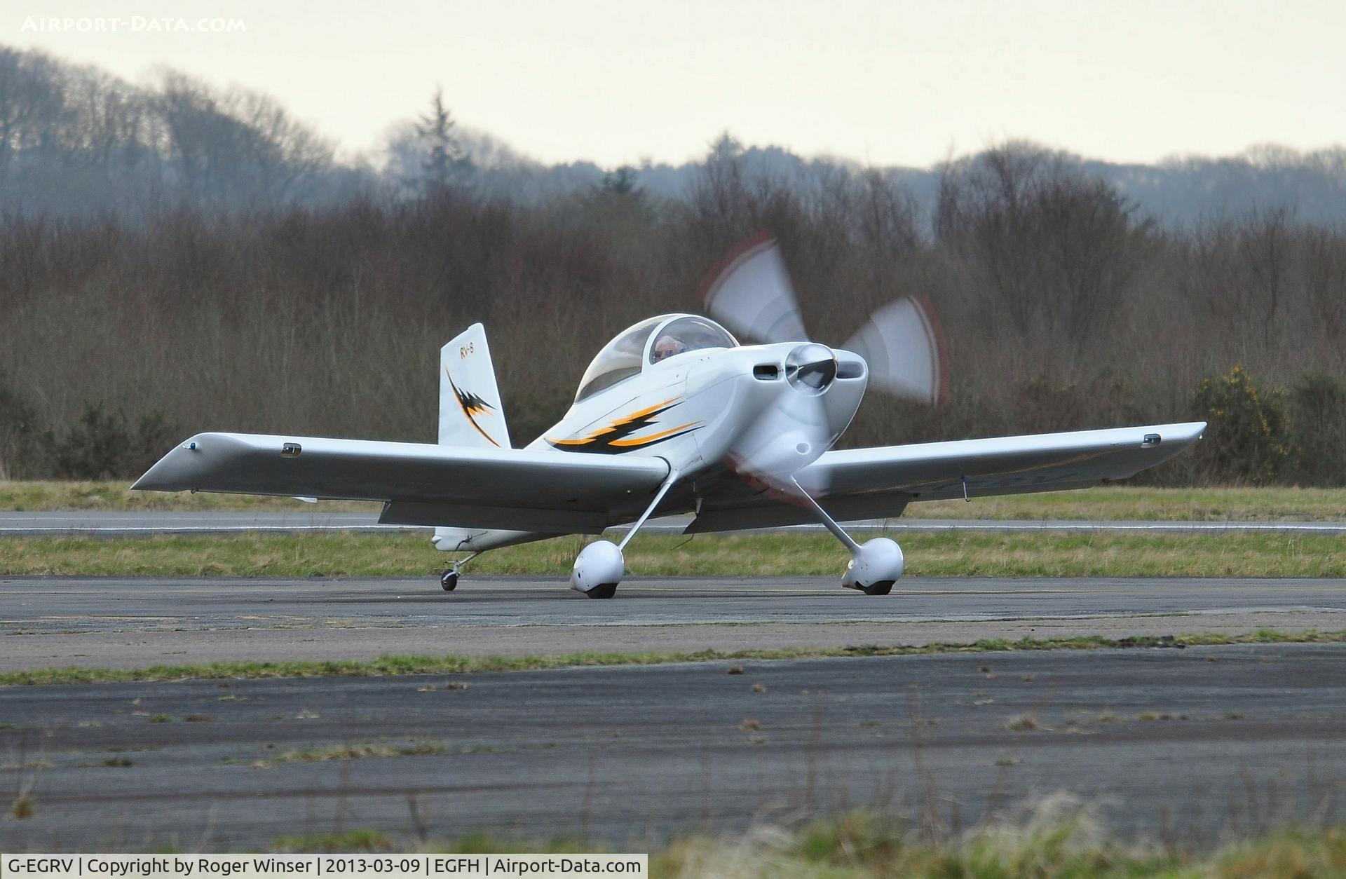 G-EGRV, 2007 Vans RV-8 C/N PFA 303-13639, Resident Vans RV-8.