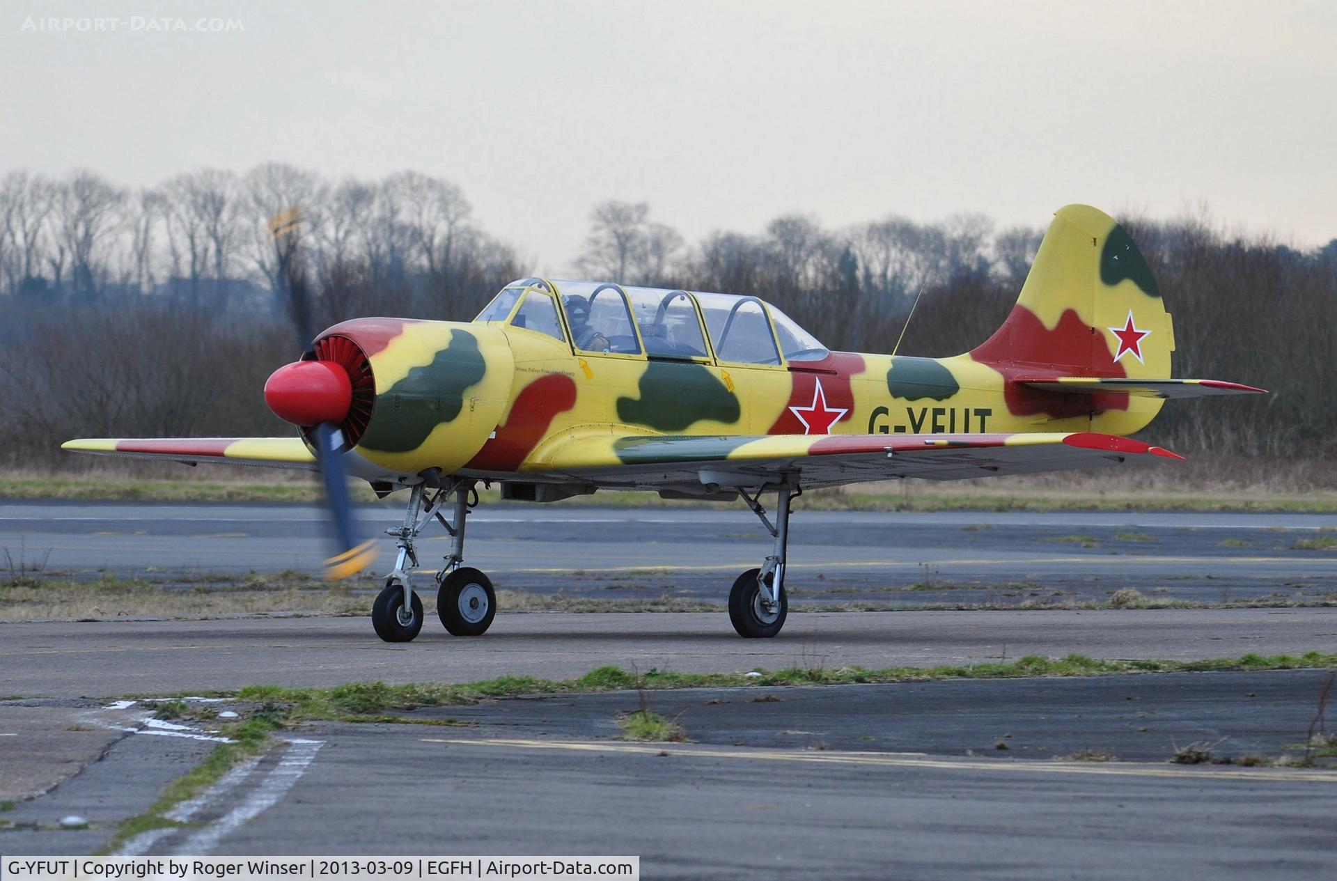 G-YFUT, 1988 Bacau Yak-52 C/N 888410, Resident Yak-52. 