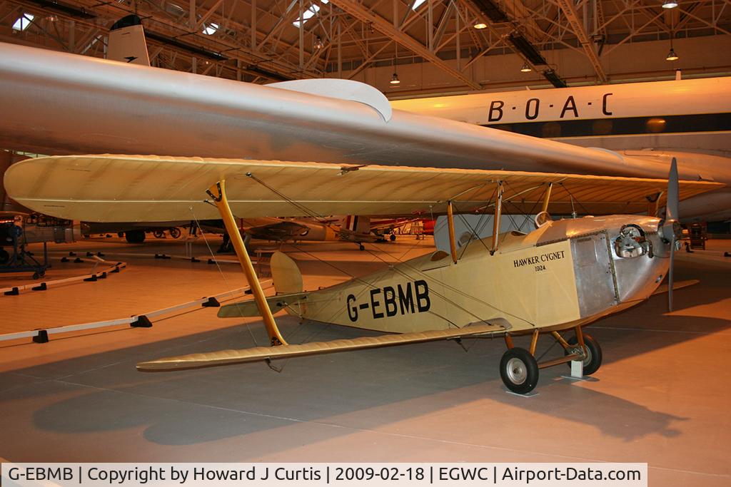 G-EBMB, 1924 Hawker Cygnet 1 C/N 1, Preserved in the RAF Museum.