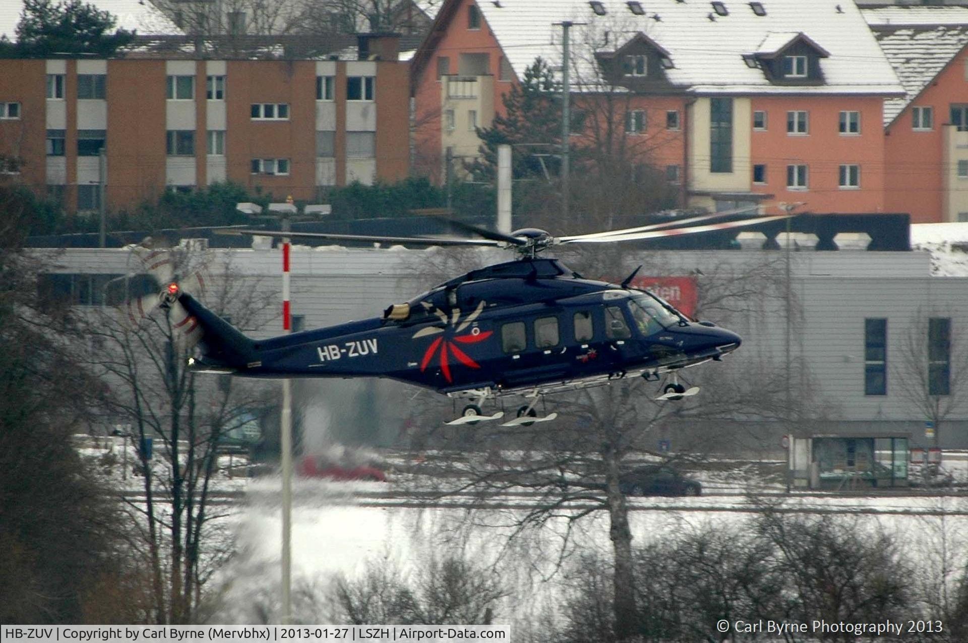 HB-ZUV, AgustaWestland AW-139 C/N 31236, Taken from the Spectator Terrace.