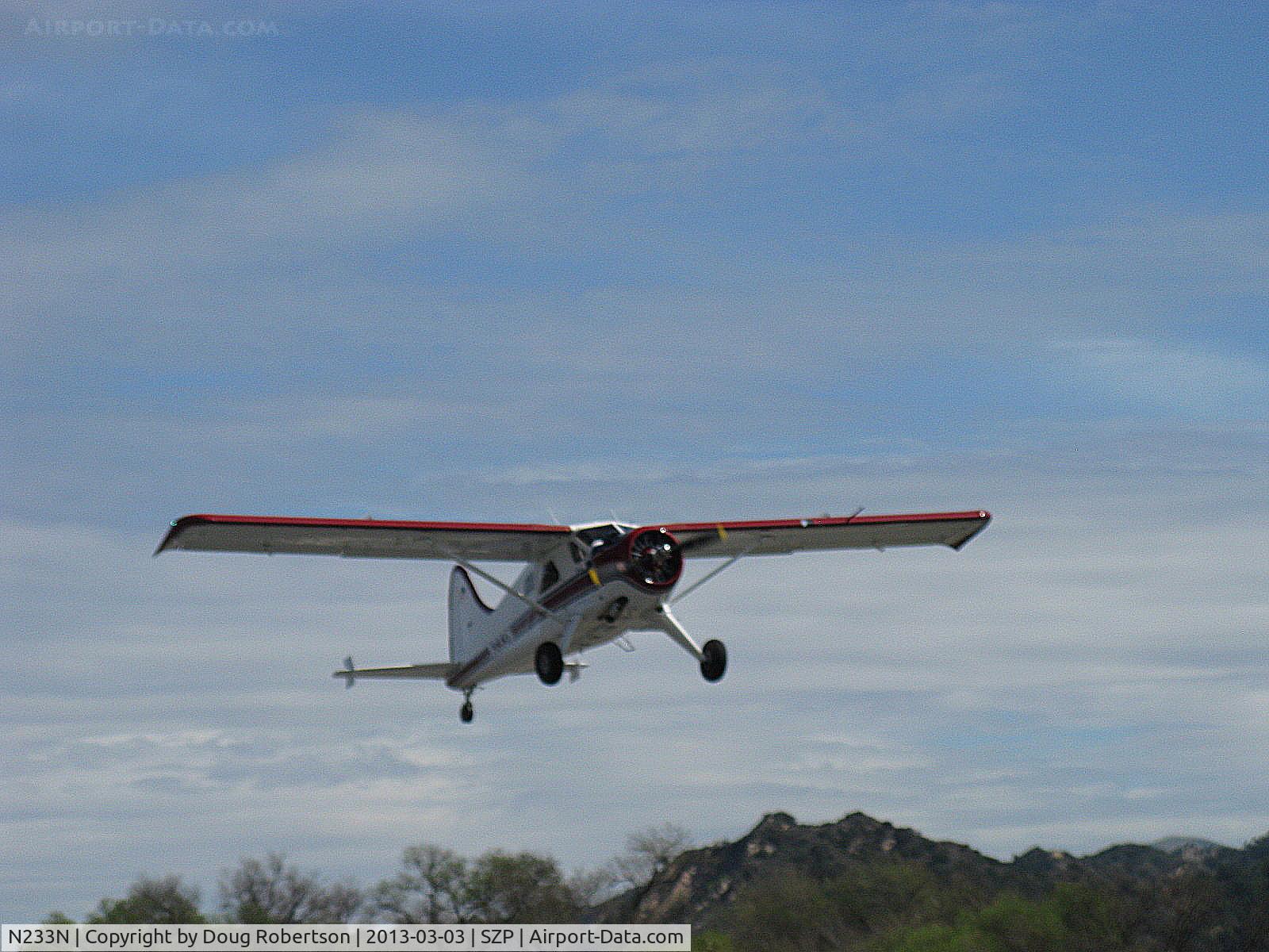 N233N, 1956 De Havilland Canada U-6A Beaver (DHC-2) C/N 976/1632, 1956 DeHavilland (Canada) DHC-2 Mk 1 BEAVER. Baron MK2000 Special Edition, P&W R-985 Wasp Jr. 450 Hp, takeoff climb Rwy 22