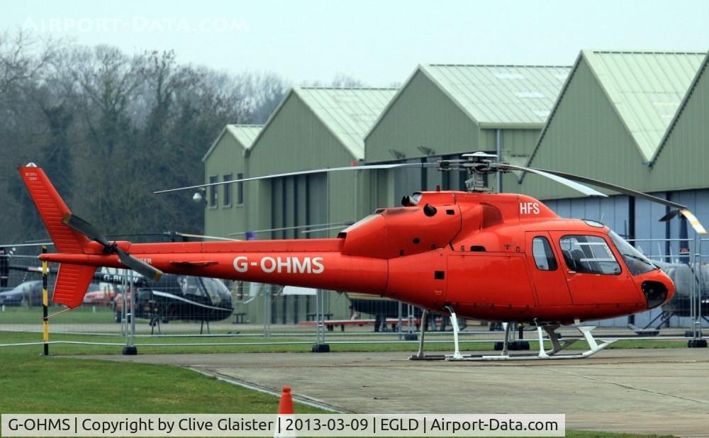 G-OHMS, 1982 Aérospatiale AS-355F-1 Twin Ecureuil C/N 5194, Ex: N367E > G-OHMS - Originally owned to, South Western Electricity plc in June 1990 and currently with, HFS (Aviation) Ltd since June 2012.