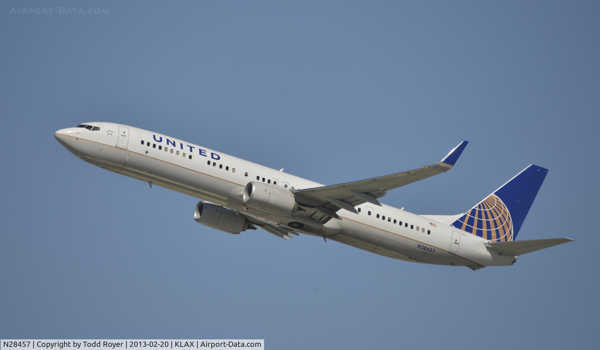 N28457, 2012 Boeing 737-924/ER C/N 41744, Deaprting LAX