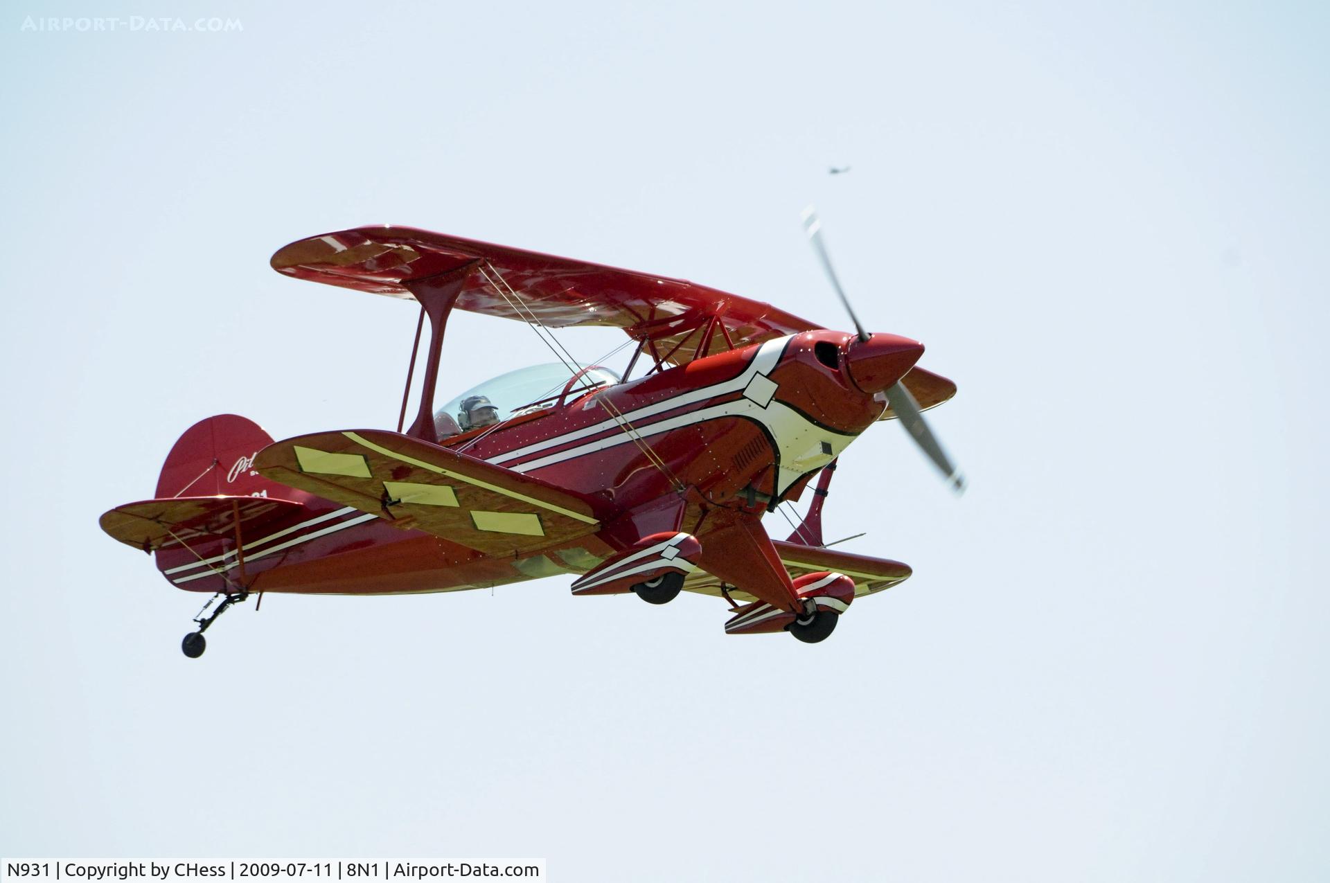 N931, 1993 Aviat Pitts S-2B Special C/N 5297, Photographed at the Golden Age Air Museum's Wings & Wheels event of 2009