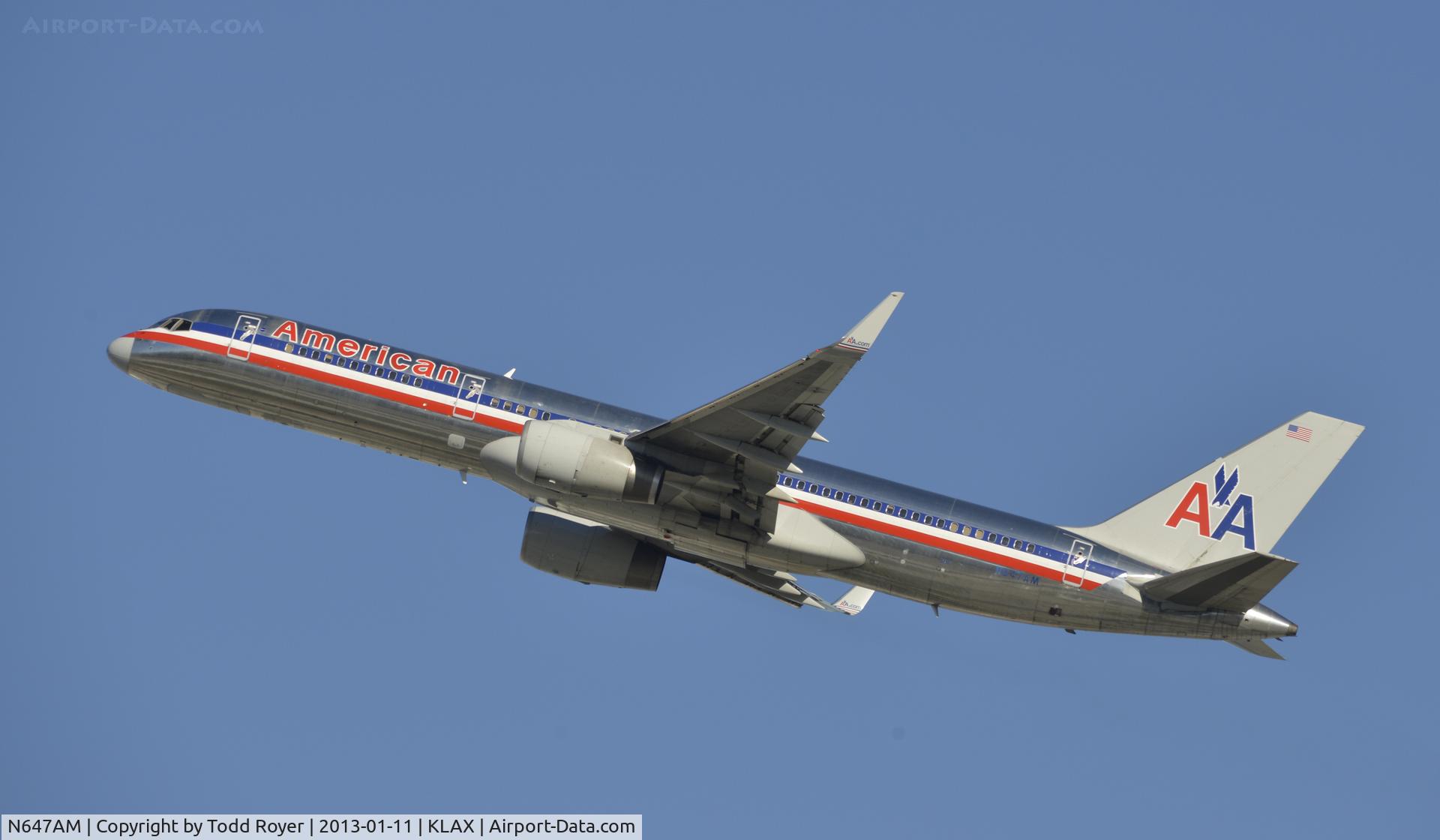 N647AM, 1991 Boeing 757-223 C/N 24605, Departing LAX