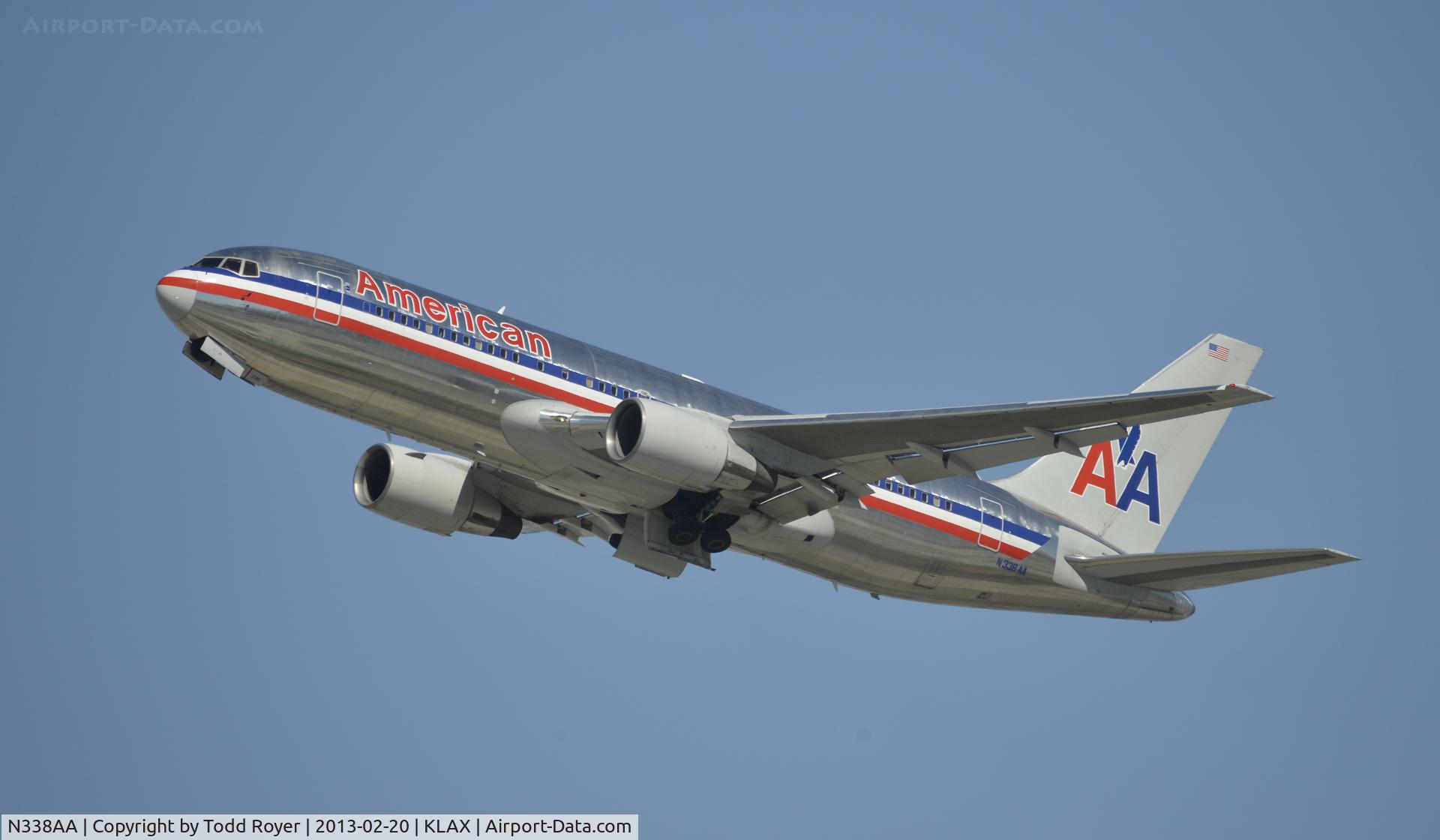 N338AA, 1987 Boeing 767-223 C/N 22335, Departing LAX