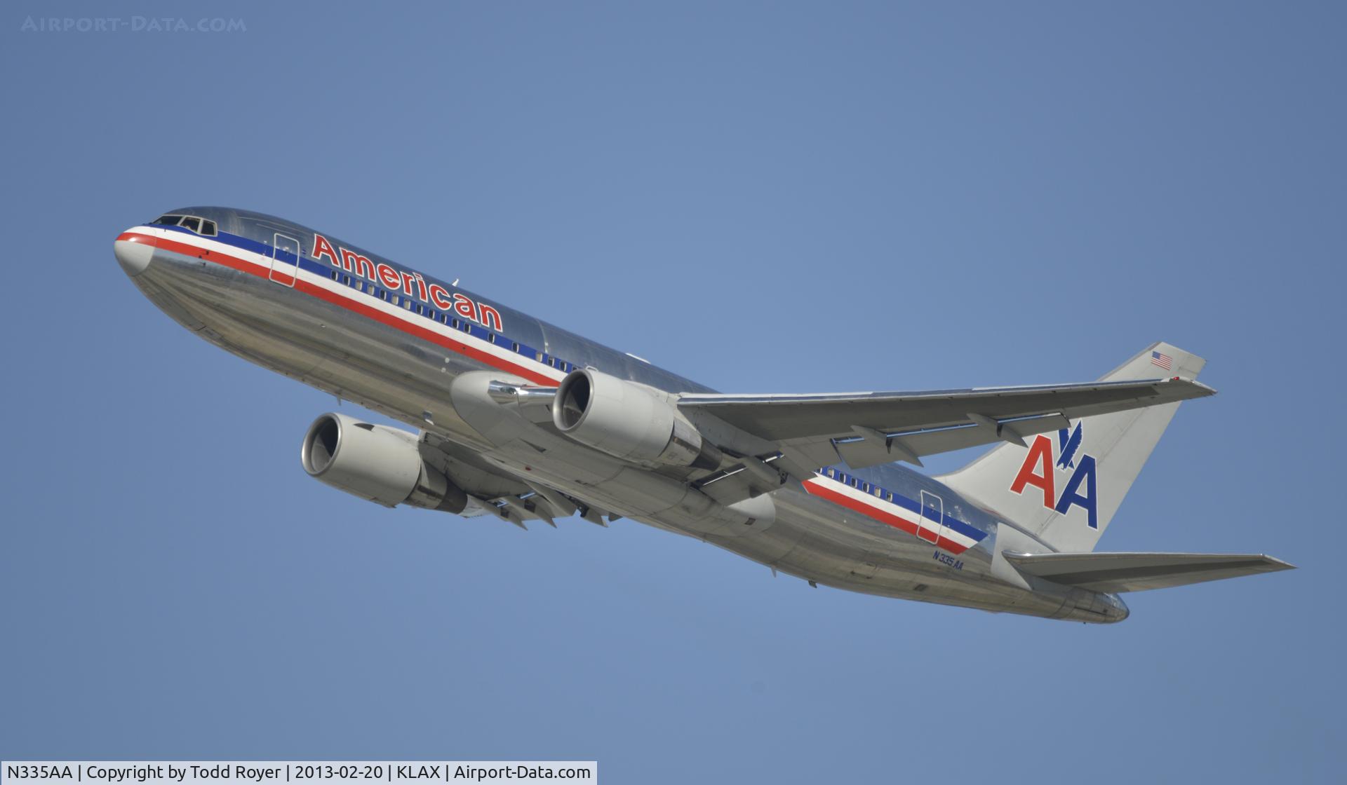 N335AA, 1987 Boeing 767-223 C/N 22333, Departing LAX