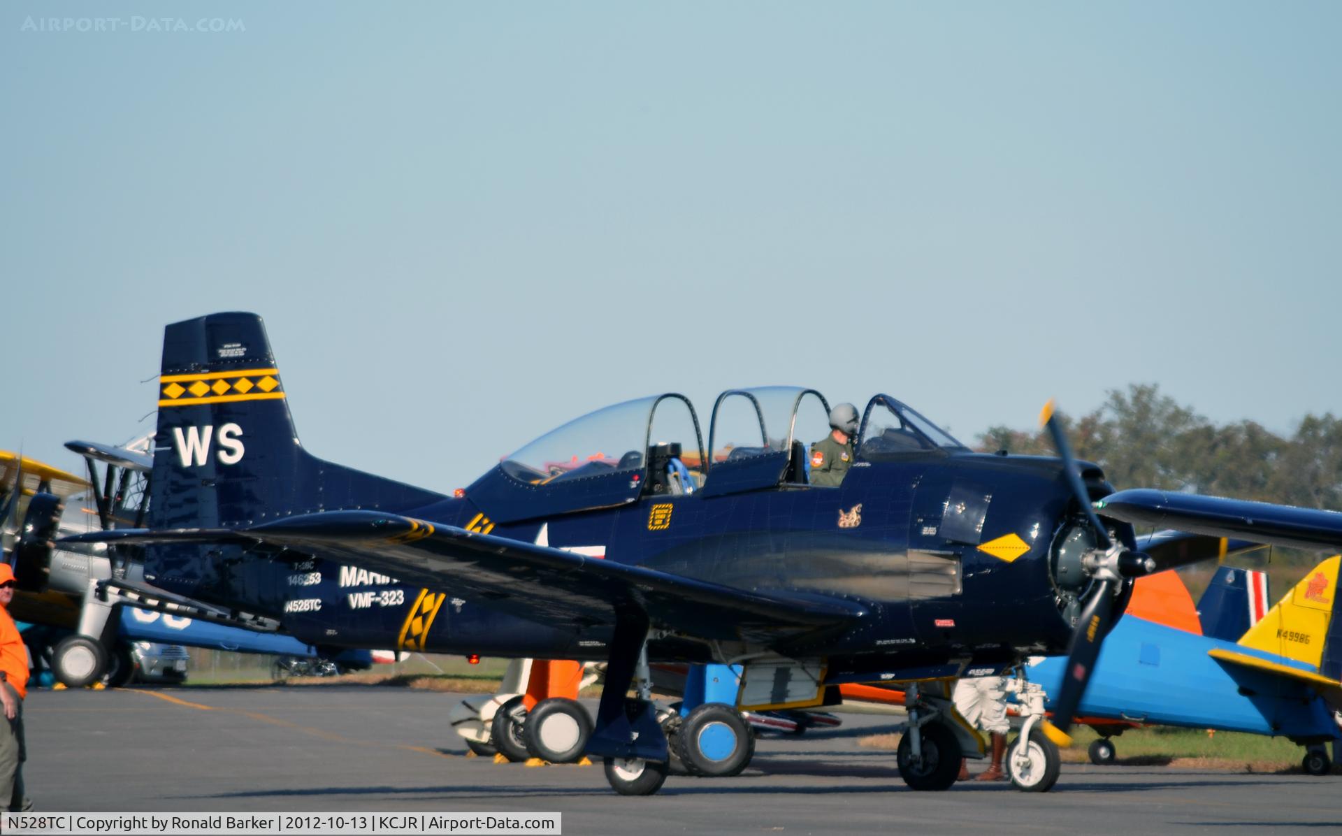 N528TC, 1957 North American T-28C Trojan C/N 252-16, Taxi - Culpeper Air Fest 2012
