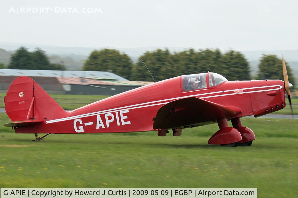 G-APIE, 1958 Tipsy Belfair C/N 535, At the Great Vintage Flying Weekend. Privately owned.