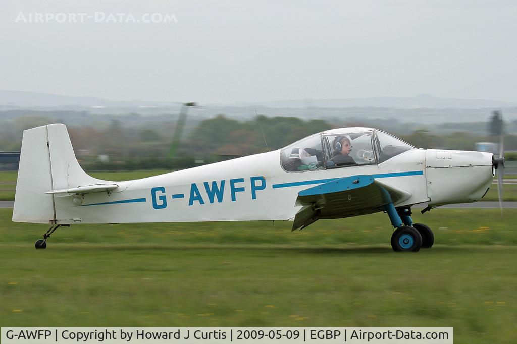 G-AWFP, 1968 Rollason Druine D-62B Condor C/N RAE/631, At the Great Vintage Flying Weekend. Privately owned.