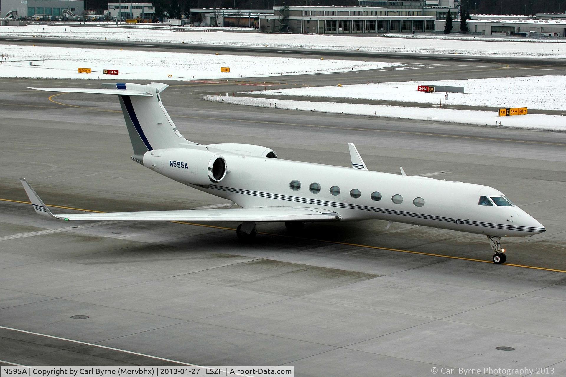 N595A, 2006 Gulfstream Aerospace GV-SP (G550) C/N 5117, Taken from the Spectator Terrace.
