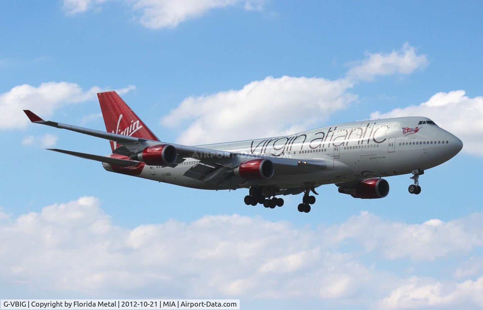 G-VBIG, 1996 Boeing 747-4Q8 C/N 26255, Virgin Atlantic (Tinker Belle) 747-400