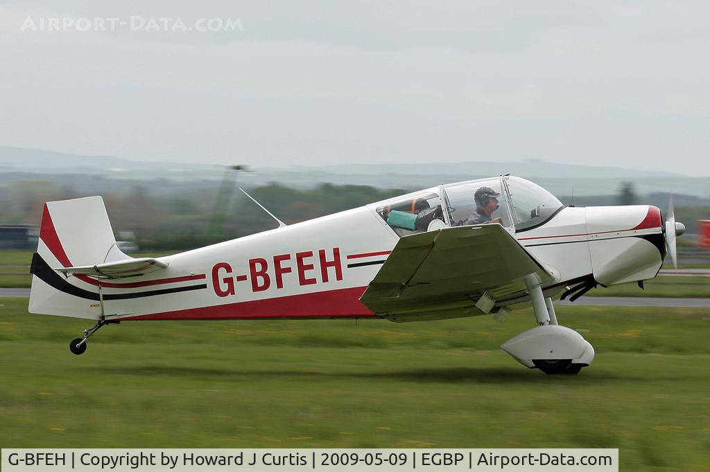 G-BFEH, 1958 Jodel D-117A Gran Tourisme C/N 828, At the Great Vintage Flying Weekend. Privately owned.