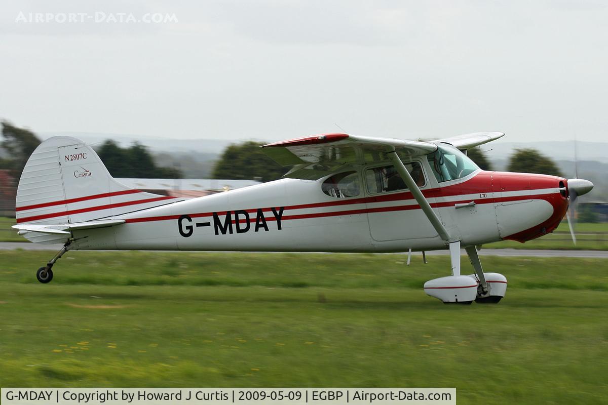 G-MDAY, 1954 Cessna 170B C/N 26350, At the Great Vintage Flying Weekend. Privately owned.