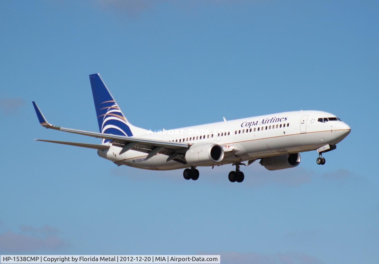 HP-1538CMP, 2009 Boeing 737-8V3 C/N 36554, Copa 737-800