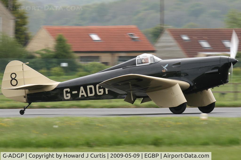 G-ADGP, 1935 Miles M.2L Hawk Speed Six C/N 160, At the Great Vintage Flying Weekend. Privately owned.
