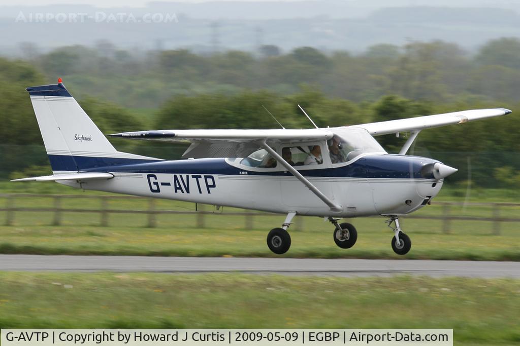G-AVTP, 1967 Reims F172H Skyhawk C/N 0458, At the Great Vintage Flying Weekend. Privately owned.