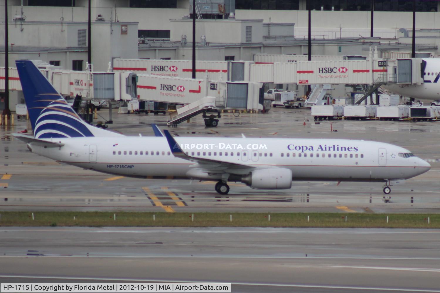 HP-1715, 2010 Boeing 737-8V3 C/N 40361, Copa 737-800