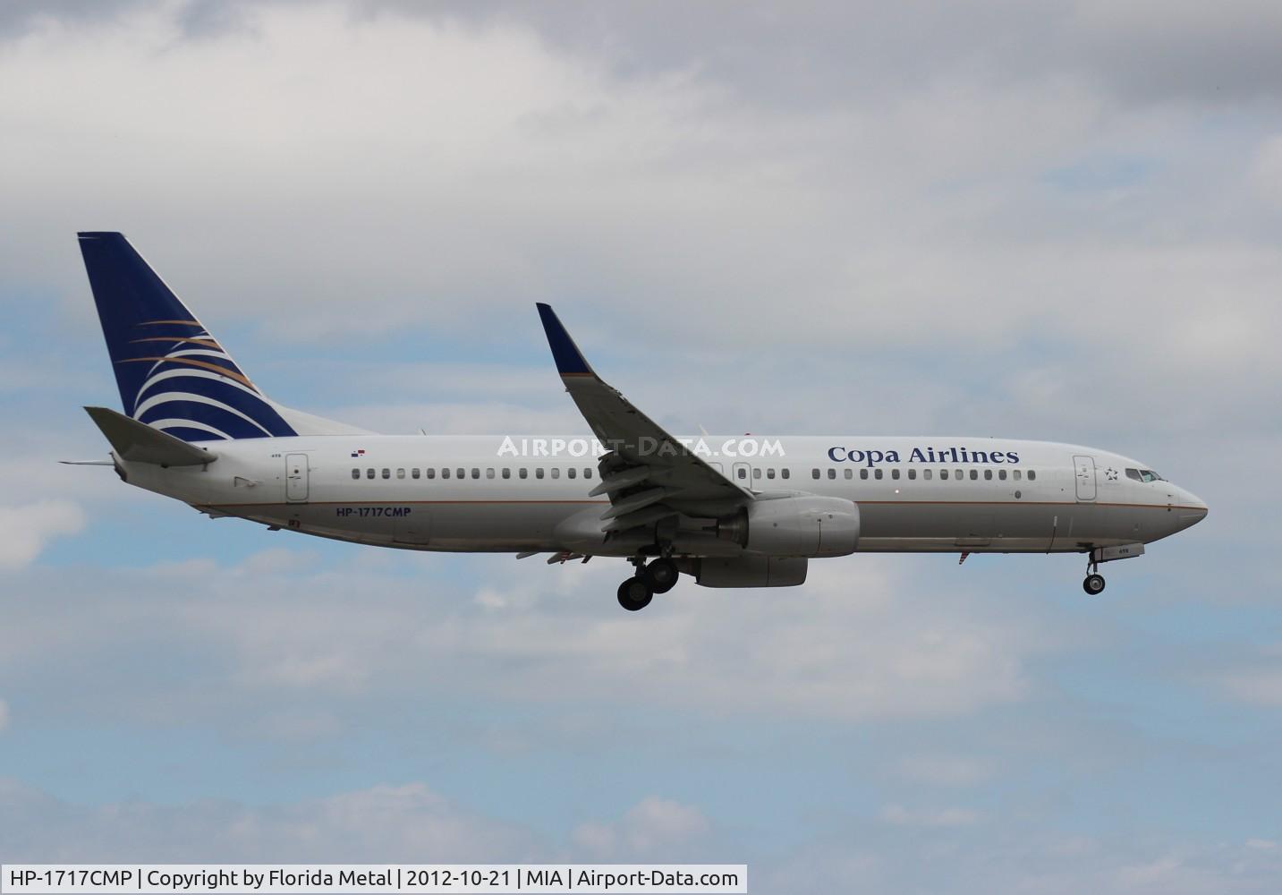 HP-1717CMP, 2011 Boeing 737-8V3 C/N 40665, Copa 737-800