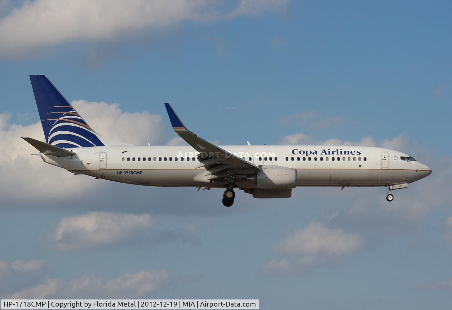 HP-1718CMP, 2011 Boeing 737-8V3 C/N 38139, Copa 737-800
