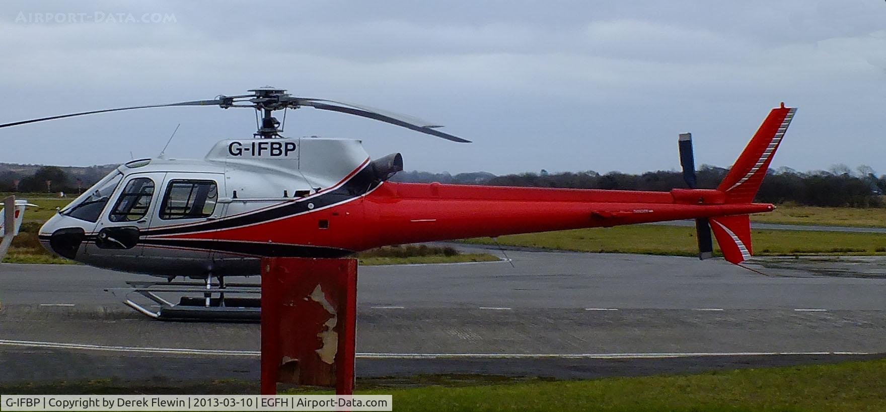 G-IFBP, 2002 Eurocopter AS-350B-2 Ecureuil Ecureuil C/N 9051, Seen at EGFH.