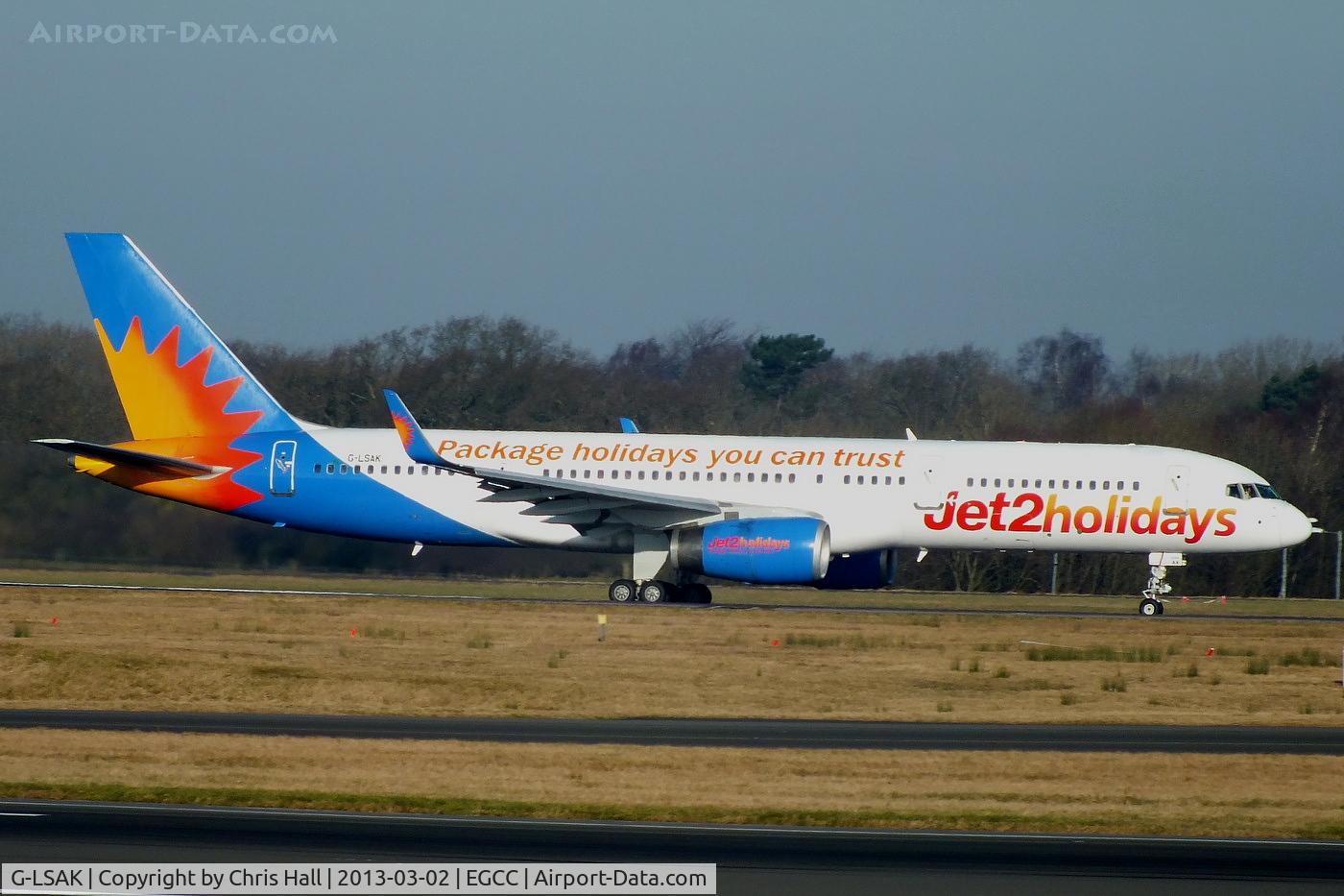 G-LSAK, 1996 Boeing 757-23N C/N 27973, jet2 Holidays