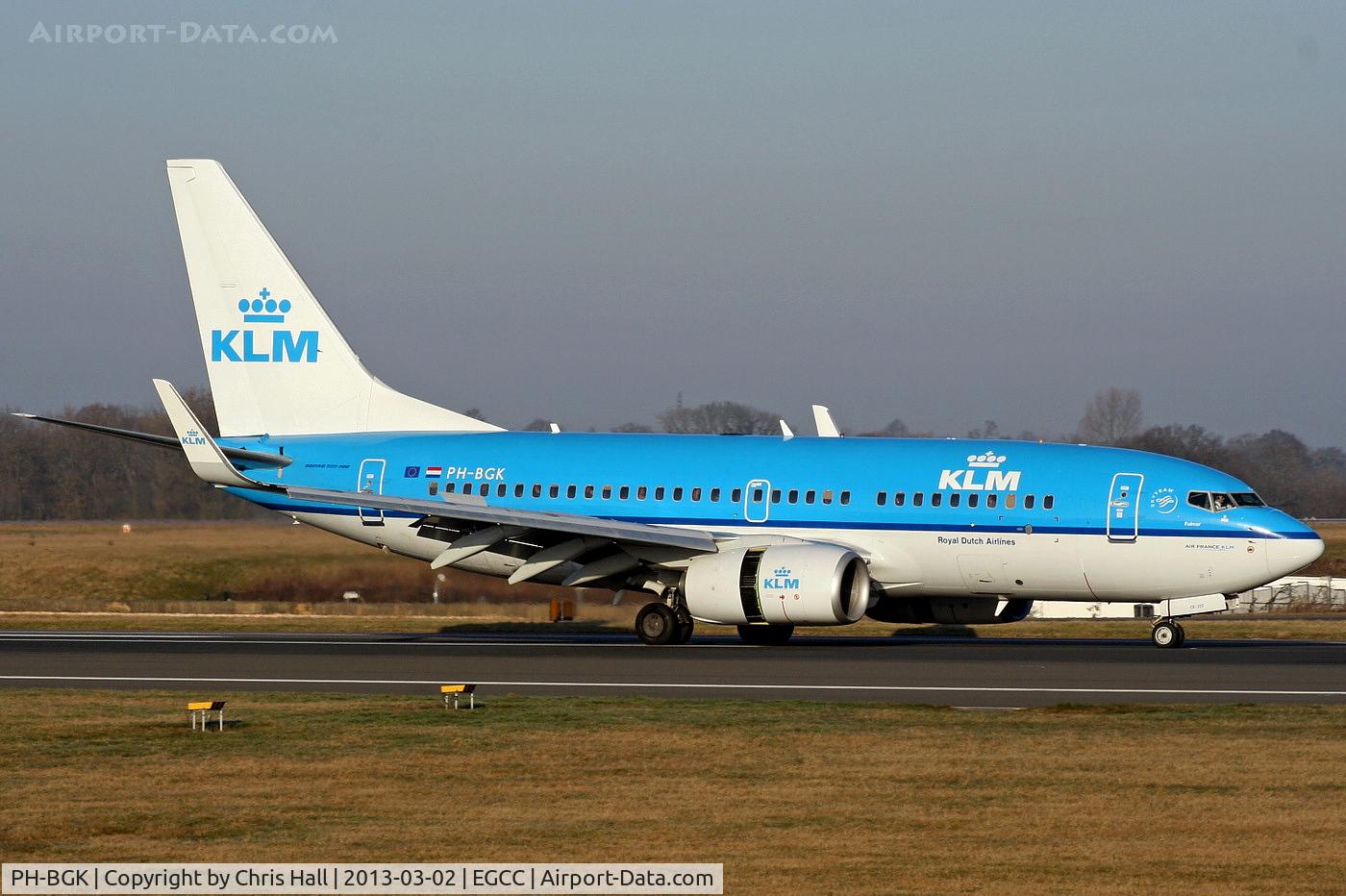 PH-BGK, 2010 Boeing 737-7K2 C/N 38054, KLM Royal Dutch Airlines
