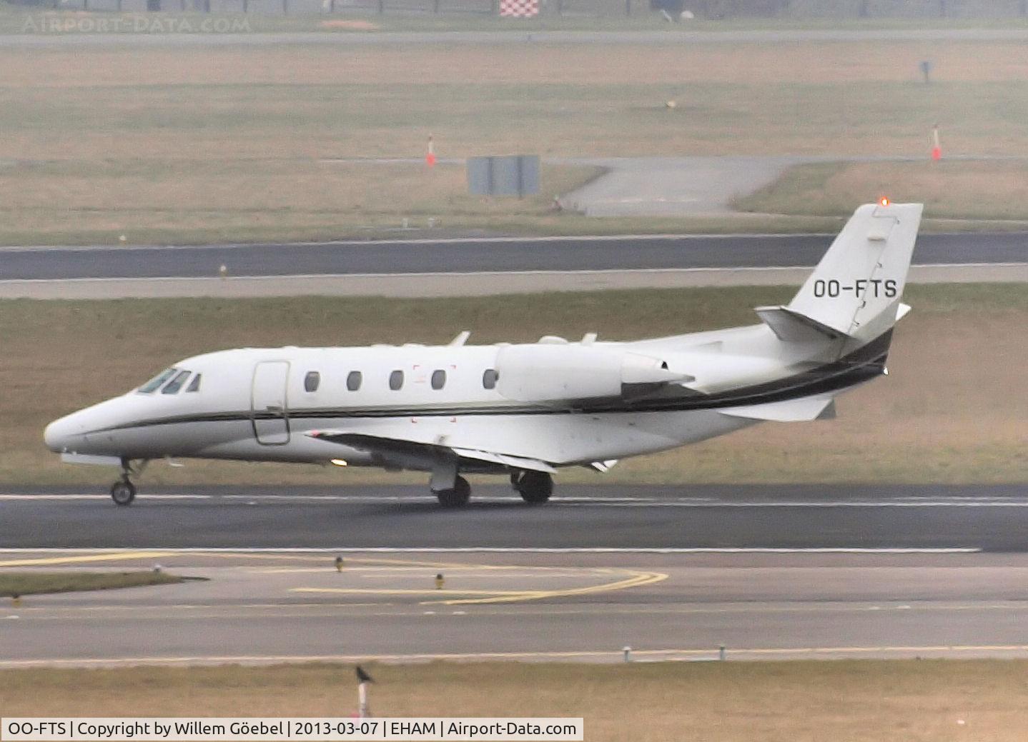 OO-FTS, 2003 Cessna 560XL  Citation Excel C/N 560-5318, Taxi to the gate of Schiphol Airport
