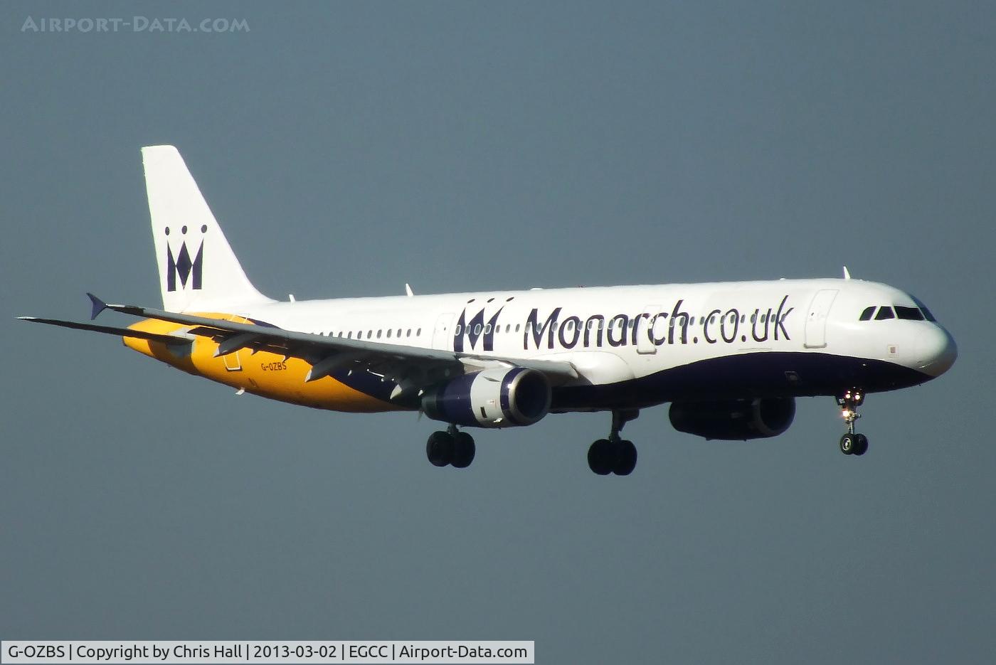 G-OZBS, 2001 Airbus A321-231 C/N 1428, Monarch