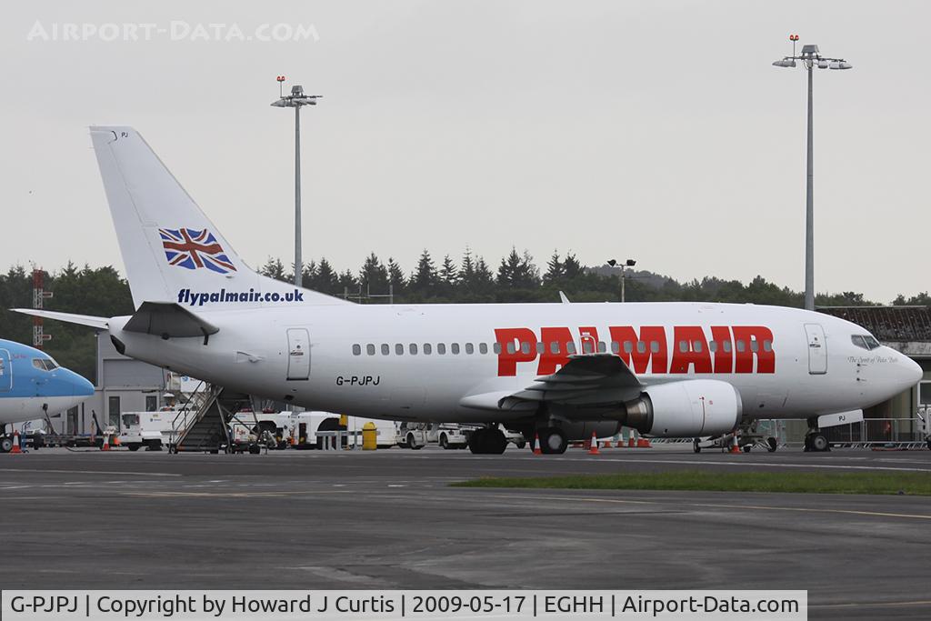G-PJPJ, 1994 Boeing 737-5H6 C/N 27355, Palmair's newly delivered 737, 'The Spirit of Peter Bath'.
