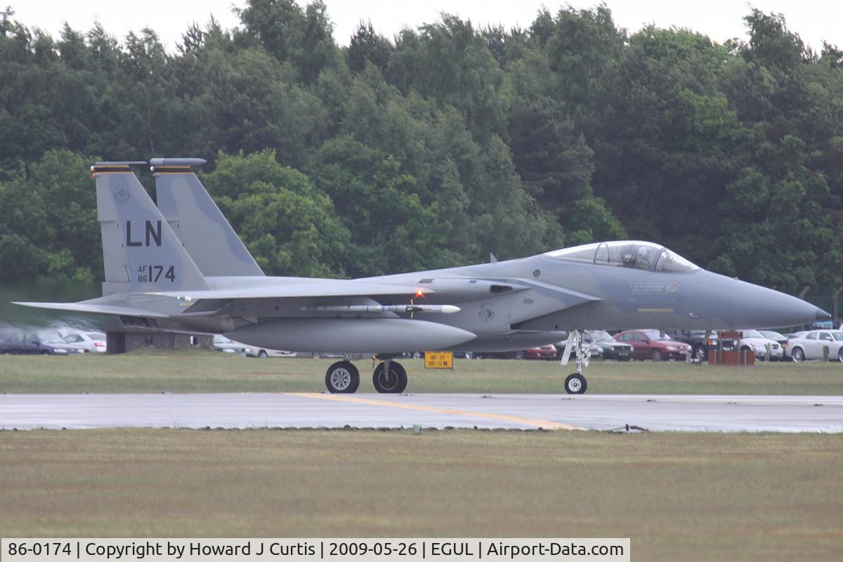 86-0174, 1986 McDonnell Douglas F-15C Eagle C/N 1024/C402, Operated by 493rd FS/48th FW, USAFE.