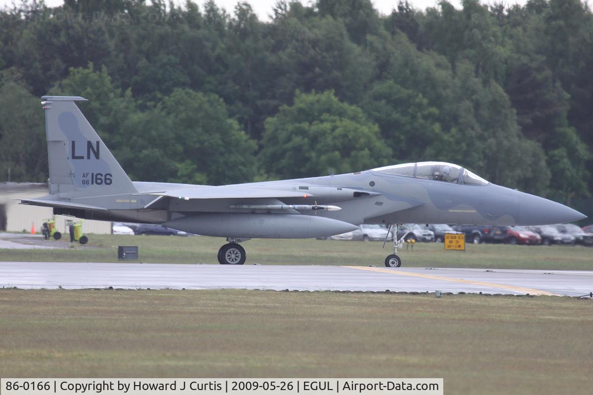 86-0166, 1986 McDonnell Douglas F-15C Eagle C/N 1014/C394, Operated by 493rd FS/48th FW, USAFE.