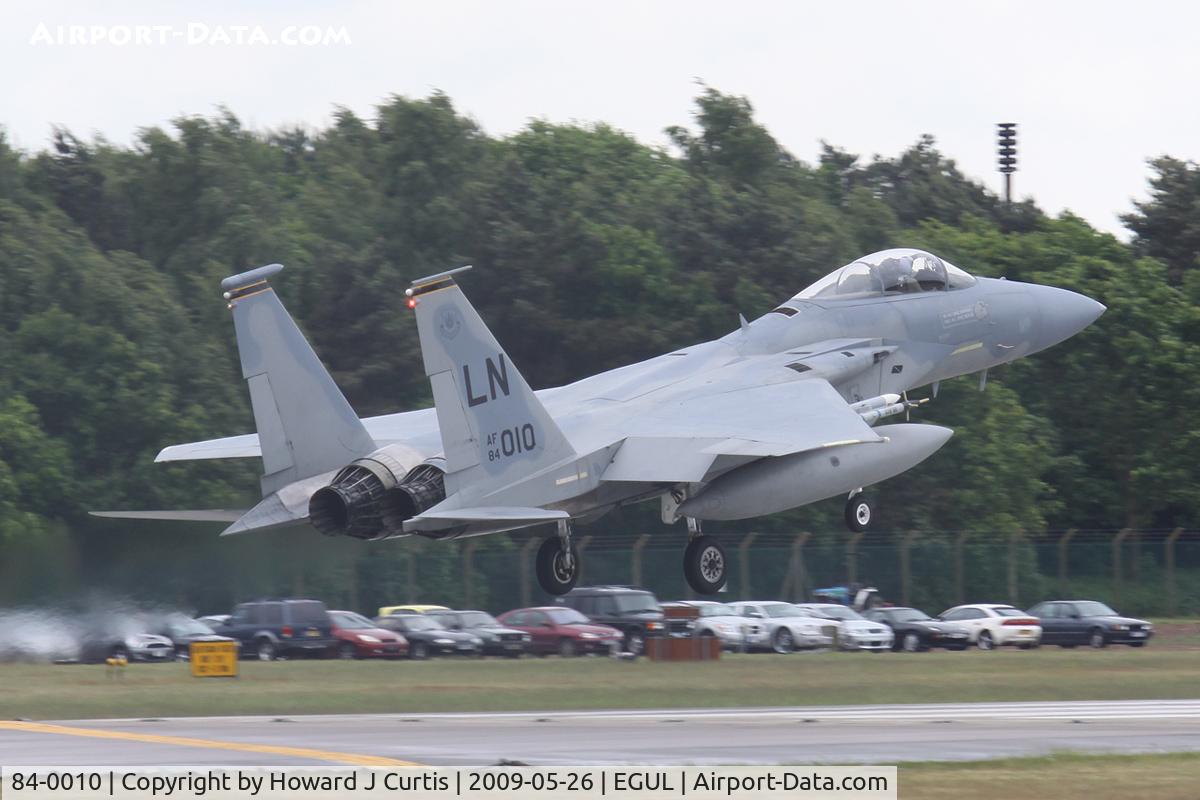 84-0010, 1984 McDonnell Douglas F-15C Eagle C/N 0919/C313, Operated by 493rd FS/48th FW, USAFE.